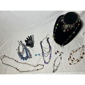 2-3lbs Lot Of Assorted Women's‎ Necklaces Bracelets Earrings Jewelry Fashion